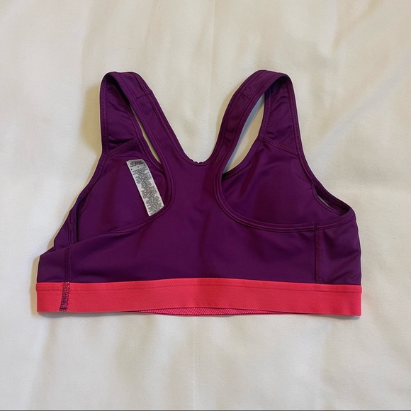 Purple/coral nike pro sports bra - Picture 2 of 3